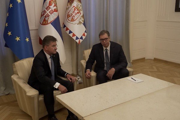 Detaje nga takimi ​Vuçiq- Lajçak