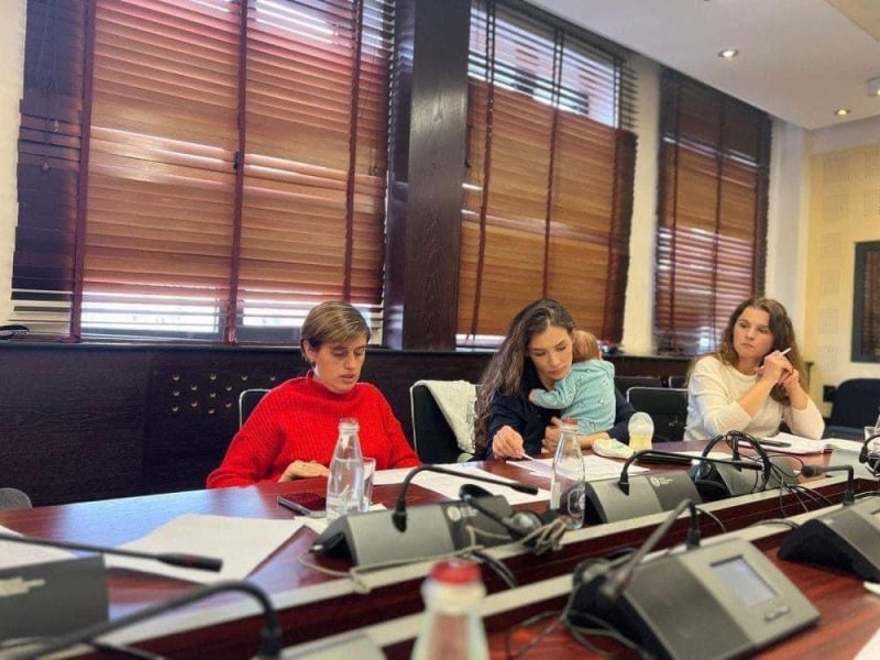 Deputetja e PDK-së e merr me vete foshnjën e saj në Kuvend