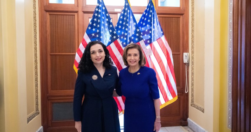 Osmani falënderon Pelosin për angazhimin dhe raportet e veçanta me Kosovën