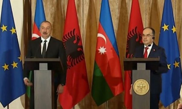 Presidenti i Azerbajxhanit në Shqipëri, Begaj i kërkon njohjen e Kosovës