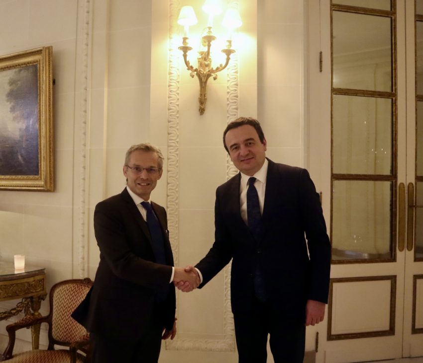Kurti takohet me Cyrille Bellier nga Agjencia Franceze për Zhvillim