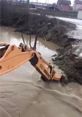 Gjendja në fshatit Llugë pas shiut