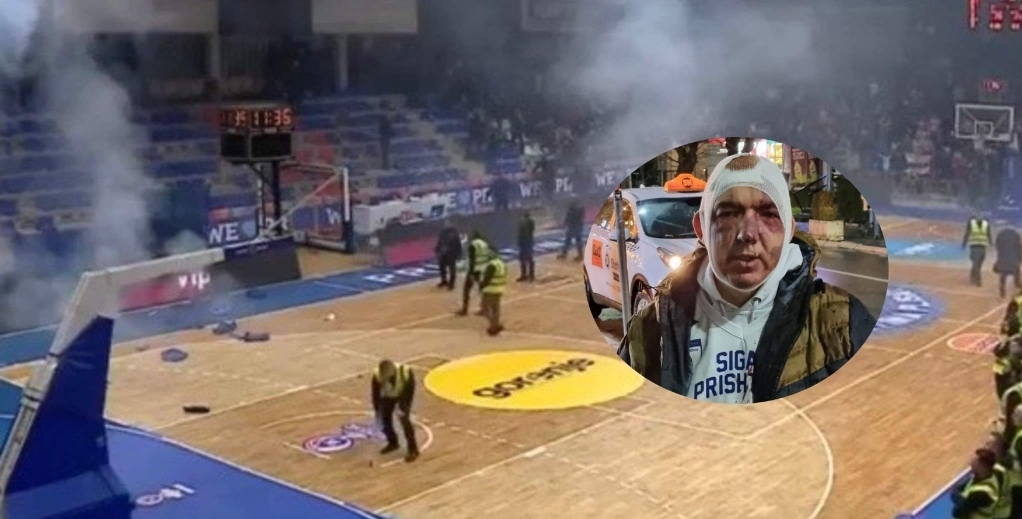 Pamje të rënda, tifozi i Prishtinës bëhet për spital pas përleshjes në tribuna