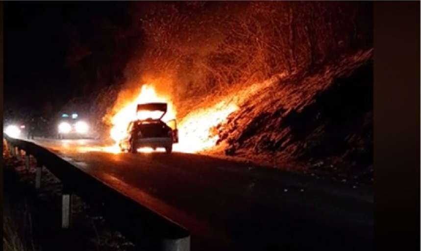 Pamje ekskluzive: Vrasja e veteranit të UÇK-së në Kaçanik, të dyshuarit e dogjën veturën