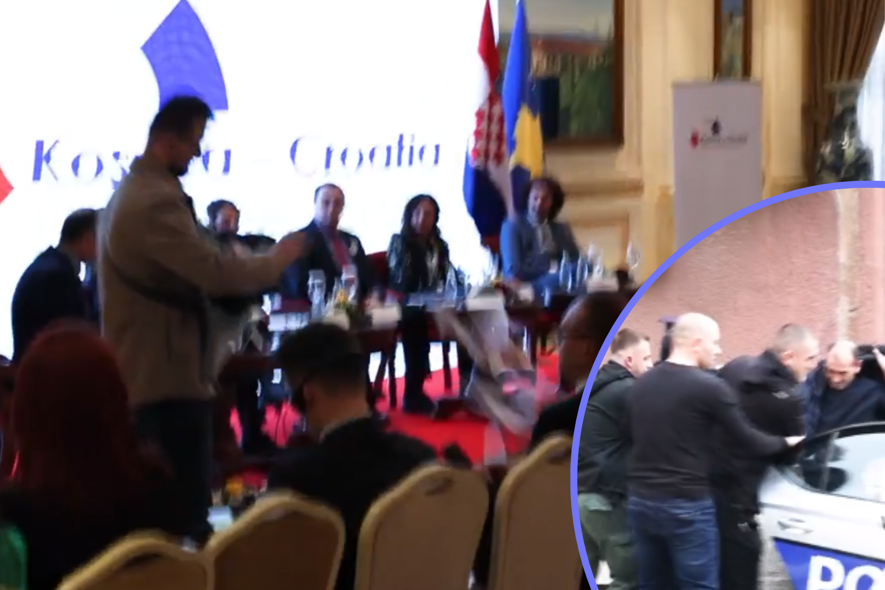 Aktivistët e PDK-së ‘mbulojnë’ me dinarë të Serbisë ambasadorin Martin Berishaj (VIDEO)