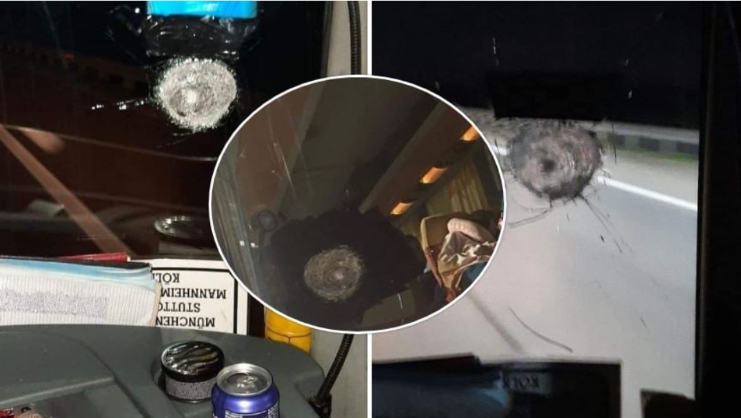 Sulmohet në Serbi një autobus me mërgimtarë nga Kosova – FOTO