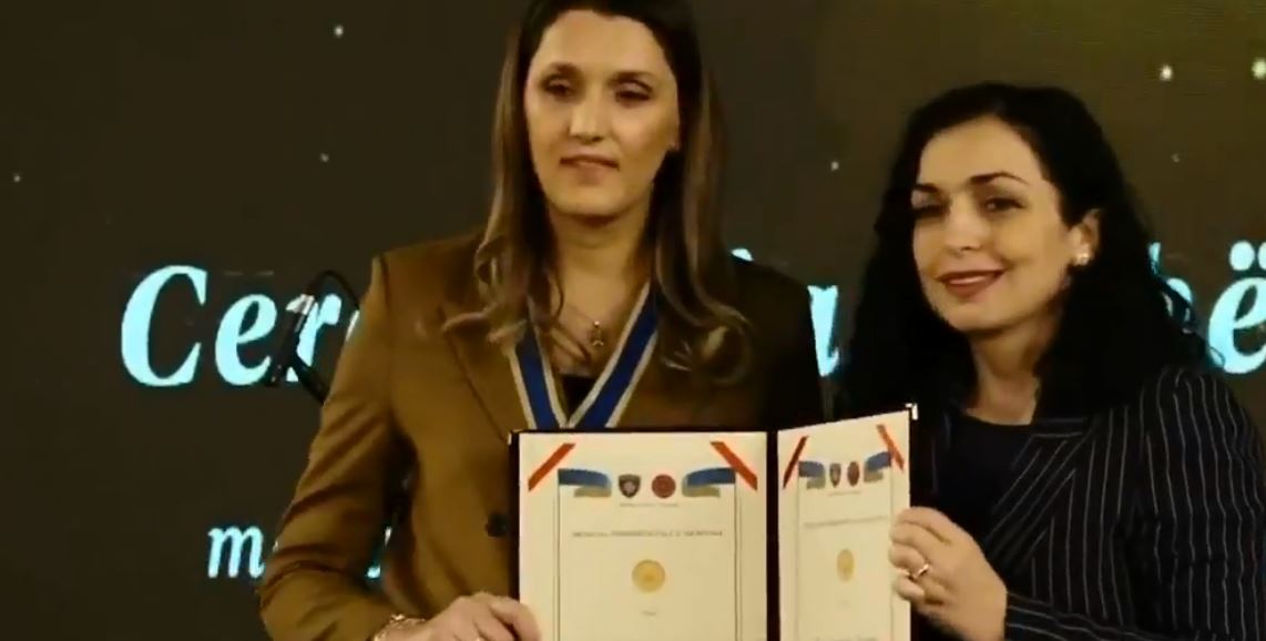 Besarta Jashari pas pranimit të Medaljes Presidenciale: Motiv që të rrëfej të vërtetën