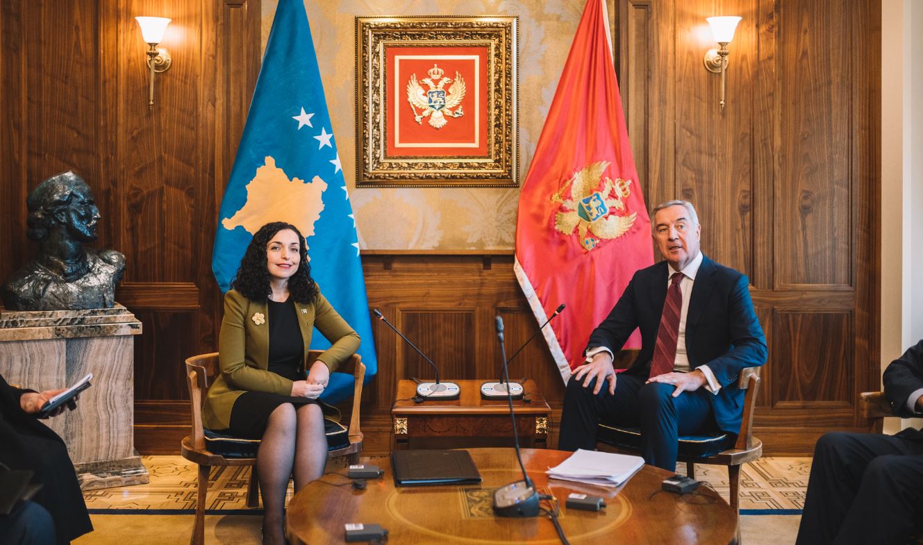 Osmani pas takimit me Gjukanoviqin: E ardhmja e Kosovës dhe Malit të Zi është në BE