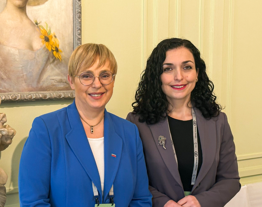 Osmani takohet në Mynih me homologen sllovene: Diskutuam për mbështetjen në integrimin e plotë të Kosovës në institucionet euroatlantike