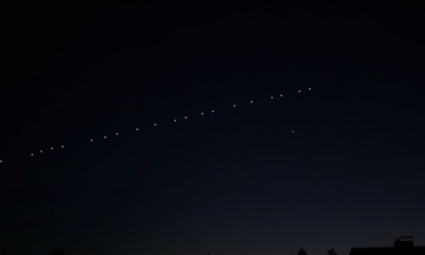 Karvani i SpaxeX kalon mbi qiellin e Kosovës, ja pamjet spektakolare