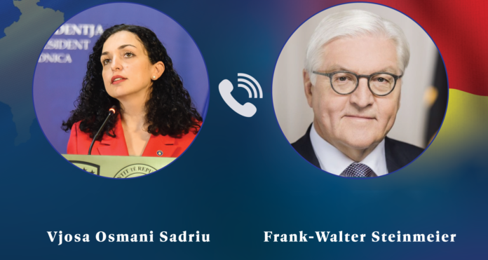 Osmani bisedon me presidentin e Gjermanisë: Momentum i veçantë në dialogun Kosovë-Serbi