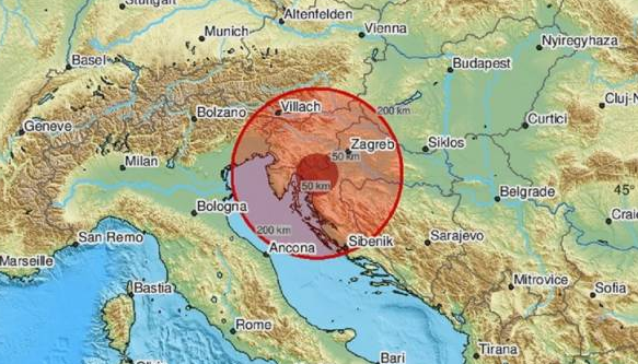 Tërmet i fuqishëm në Kroaci