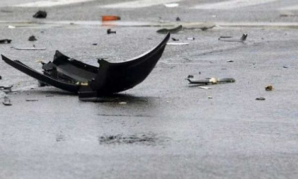 Pamje nga momenti kur rrokulliset një veturë në Lupq të Podujevës