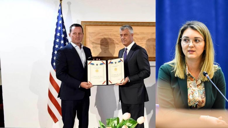 Deputetja e LVV-së poston foto të Thaçit me Grenellin: Shkëmbimi që u mbeti n’fyt!