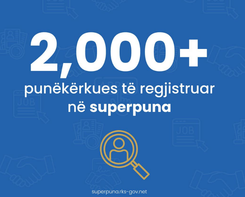 Mbi 2 mijë punëkërkues të regjistruar në superpuna