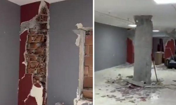 Pamje nga Turqia: Shkoi të kontrollonte themelet e pallatit, zbuloi se ishin me tulla