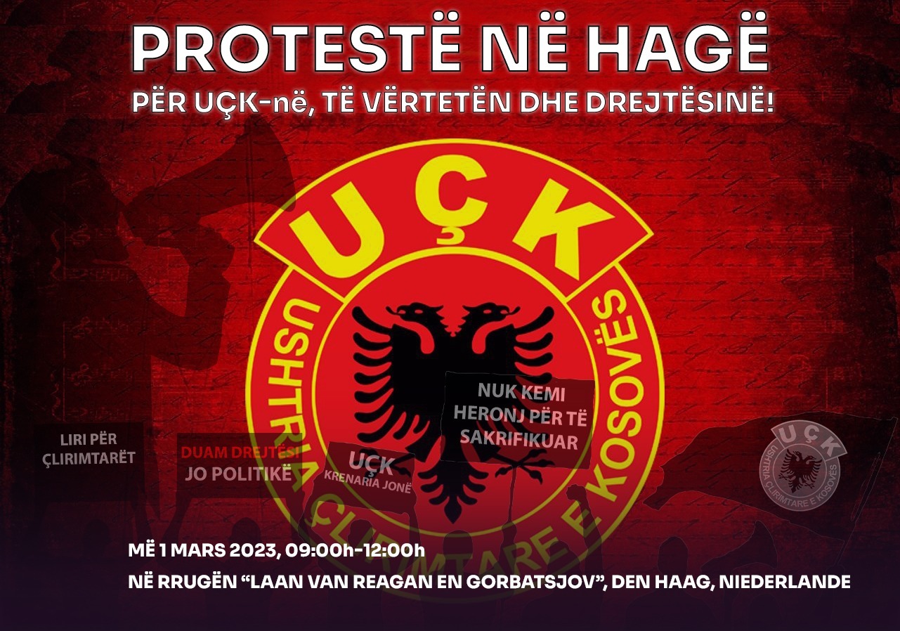 Protestë në Hagë kundër arrestimit të ish-krerëve të UÇK-së