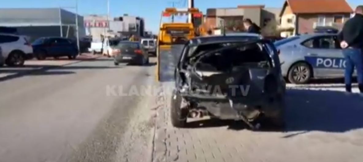Shtatë vetura të përfshira në një aksident në Vetërnik (VIDEO)