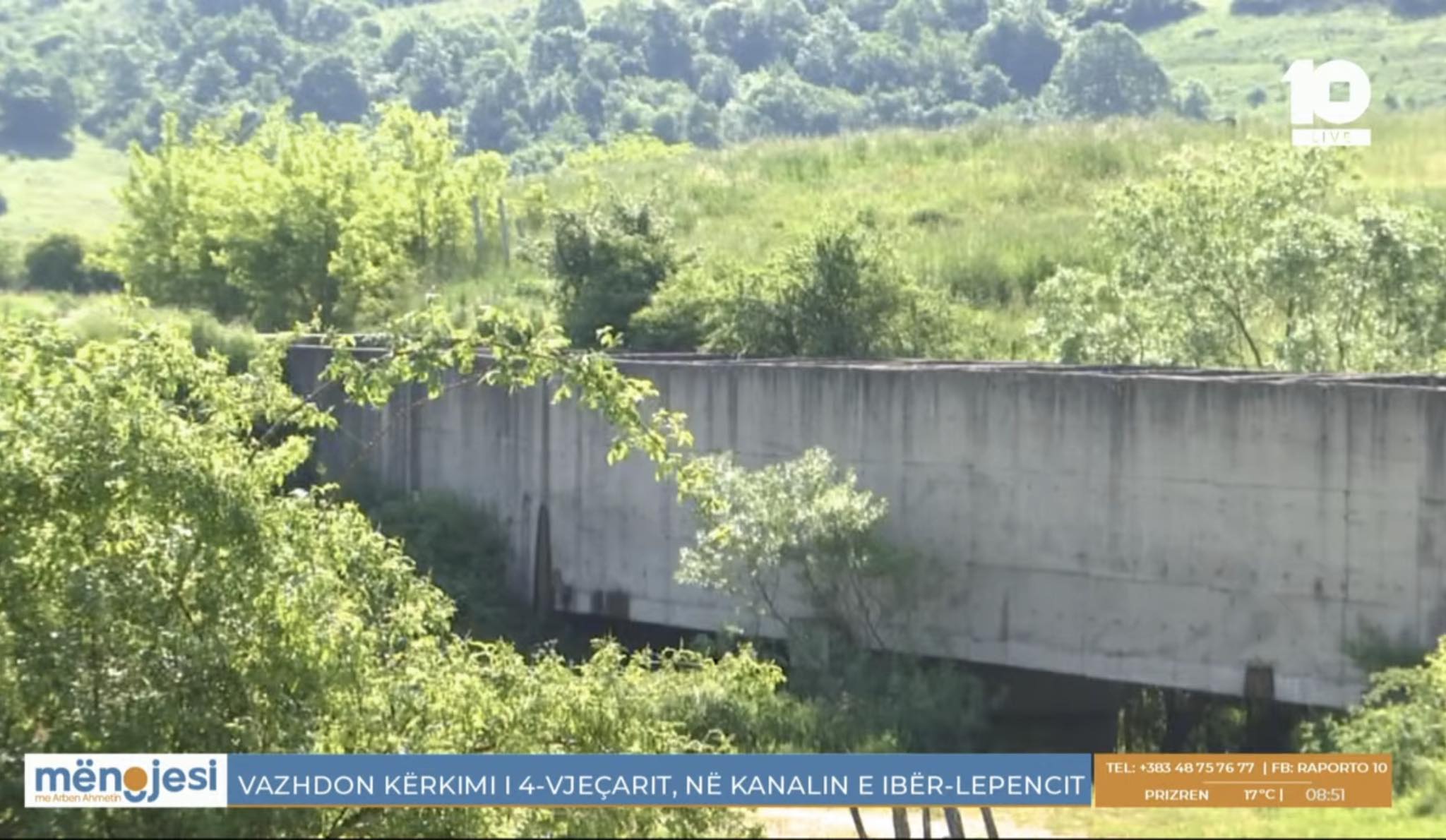 Familja në ankth| Vazhdon kërkimi i 4 vjeçarit që dyshohet se ra në kanalin e Ibër-Lepencit