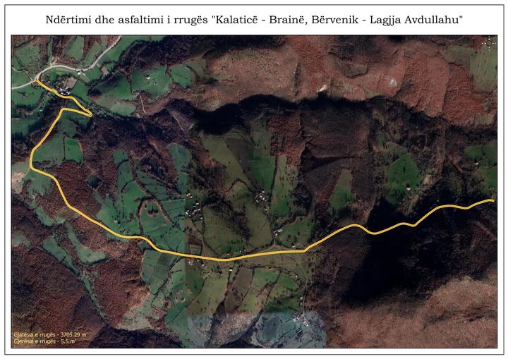 Podujevë: Nënshkruhet kontrata për asfaltimin e rrugës lidhëse Kalaticë-Brainë-Bërvenik