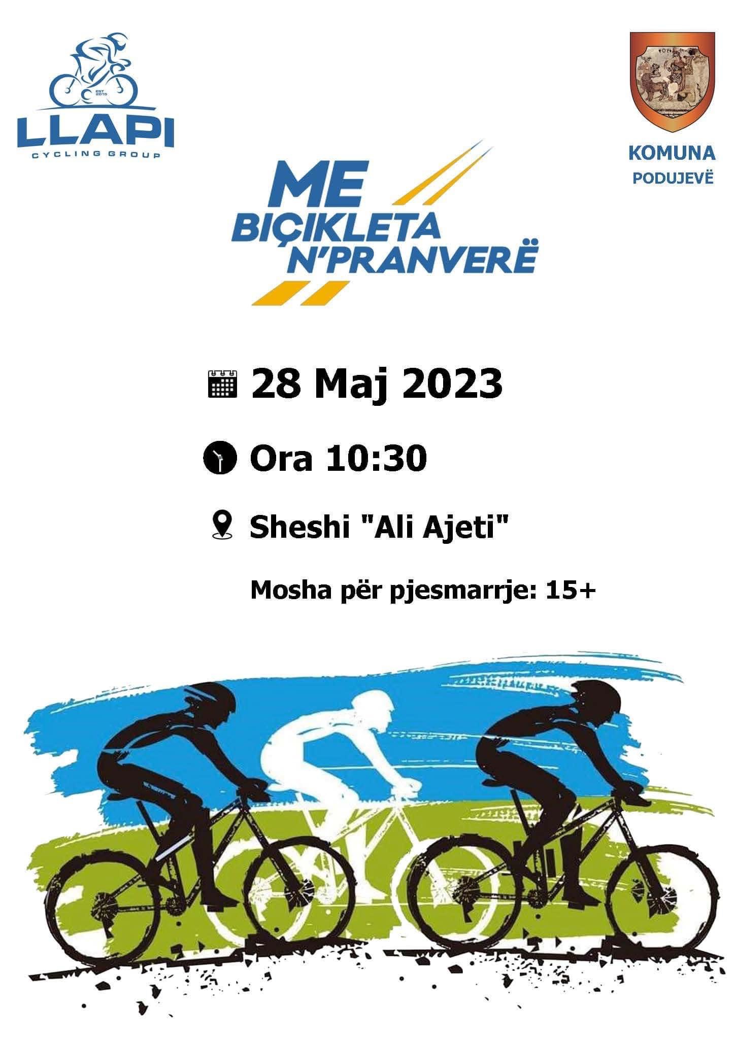 Të dielën organizohet aktiviteti me biçikleta në Podujevë rreth 10 km