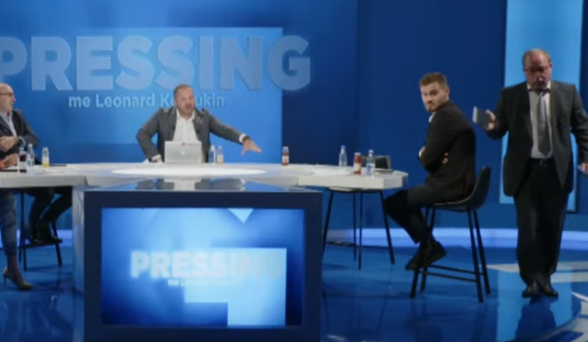 Ky është momenti kur Sadri Ramabaja ik nga emisioni pas përplasjes me Parim Ollurin