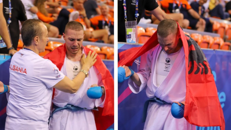 Karateisti nga Kosova, Alvin Karaqi, është shpallur kampion në Lojërat Evropiane duke e përfaqësuar Shqipërinë