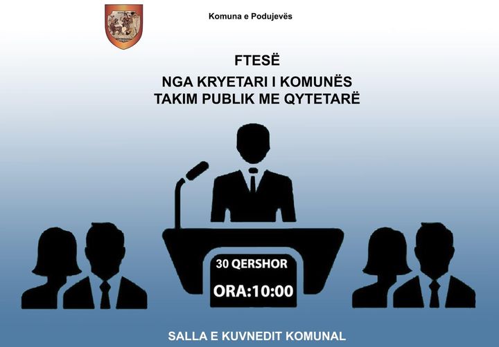 Neser bëhet prezantimi i punës 6 mujore të ekzekutivit komunal nga kryetari i Komunës së Podujevës