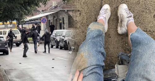 Huliganët serbë sulmojnë gazetaren e Indeksonline, Laura Kerolli dhe kameramanin, Ardijan Shala