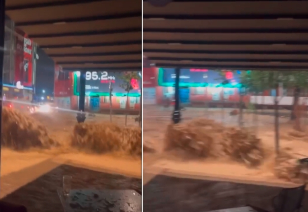 Reshje të mëdha shiu në Pejë, qytetin “e merr uji”