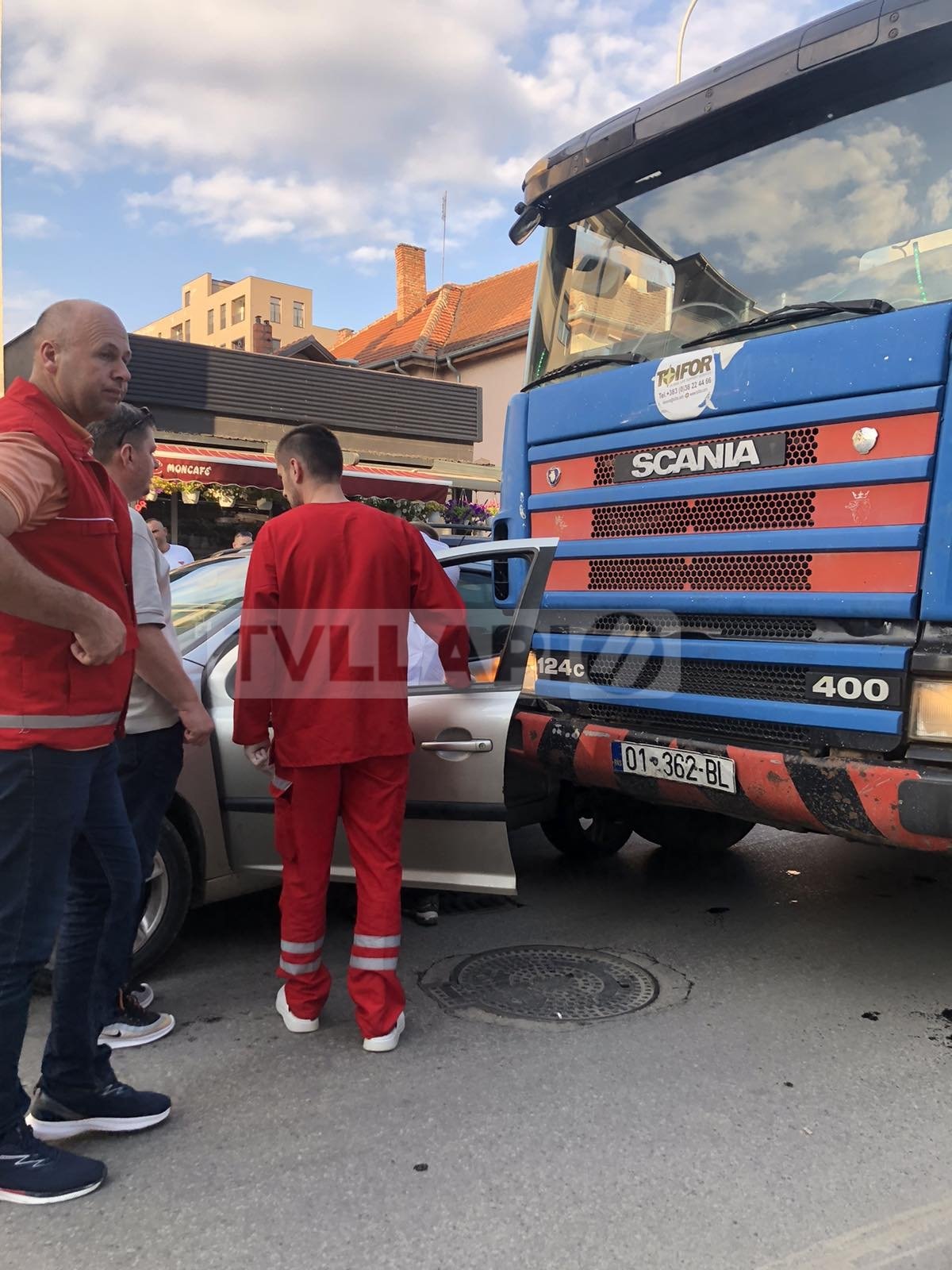 Aksident trafiku në Podujevë (Foto)