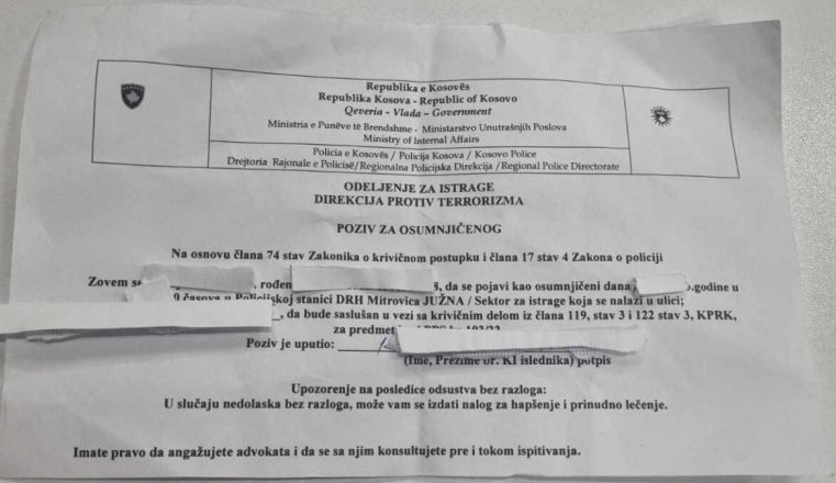 KoSSev: Pesë ish-policë serbë të Kosovës ftohen për t’u marrë në pyetje si të dyshuar për “vrasjen e kryeministrit të Kosovës”