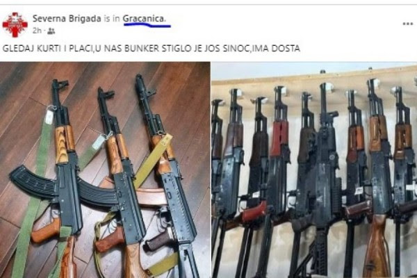 Organizata serbe “Severna Brigada” kërcënon sërish, thonë se janë pajisur me armatim të ri