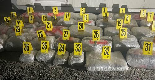 Policia arreston dy të dyshuar dhe sekuestron 182 kg marihuanë