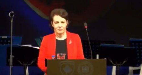 ‘Oj ministre trego që ka qenë në LDK’, asamblisti i LDK-së në Gjilan i drejtohet Gërvallës gjatë akademisë për Rugovën (video)