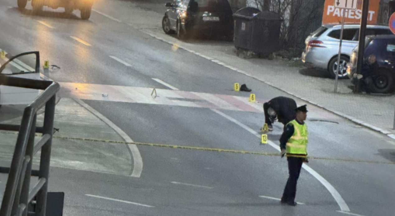 Përleshja mes dy grupeve para stacionit policor në Lipjan që çoi në përdorimin e armës – Policia jep detaje