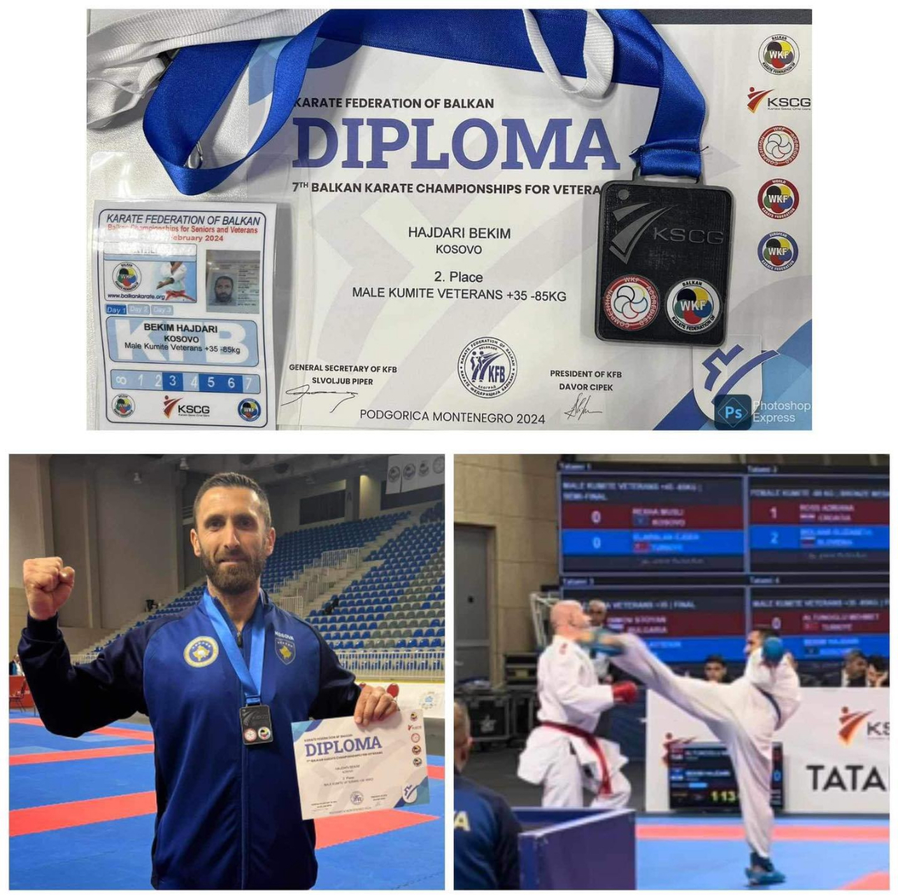 Bekim Hajdari nga Podujeva përfaqësoi Kosovën në Kampionatin Ballkanik të Karatësë