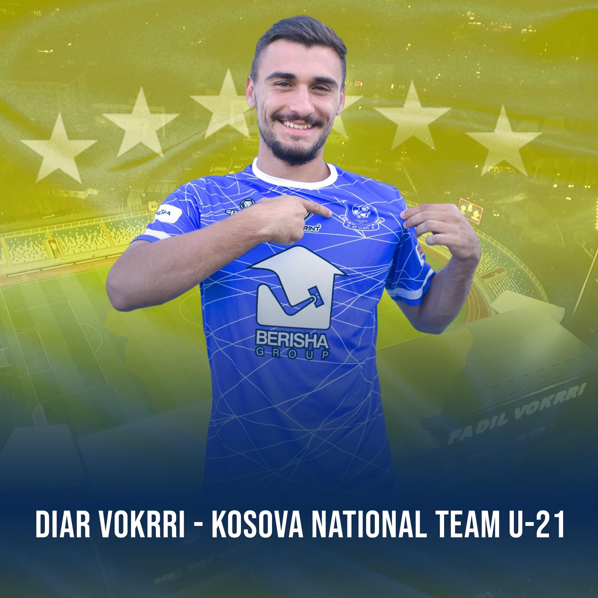 Diar Vokrri,???? tjetër nga Llapi pjesë e Kombëtares së Kosovës