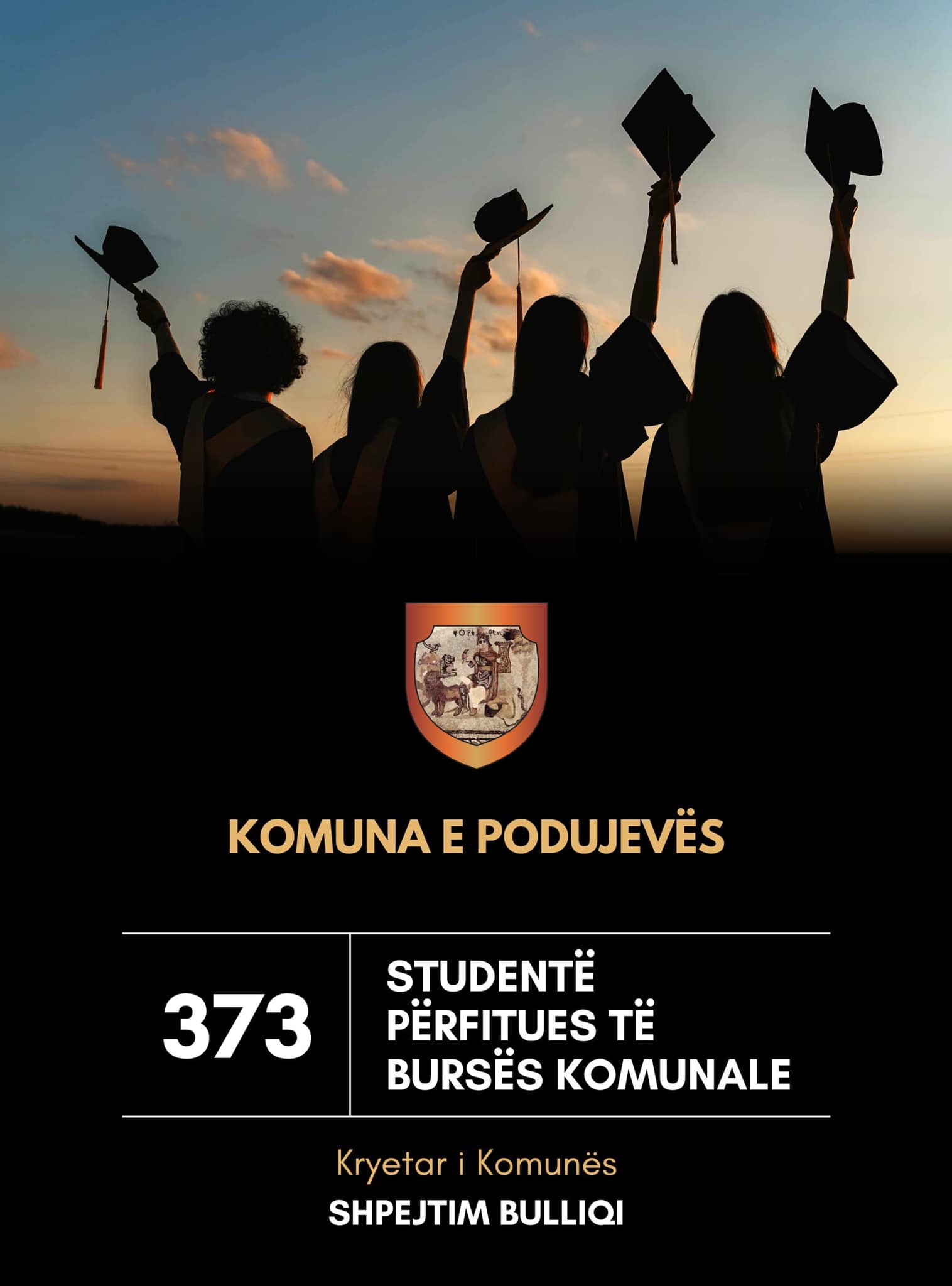 Podujeve: Publikohet lista e rezultateve e studentëve përfitues të bursës komunale për vitin akademik 2023/24 (Emrat)