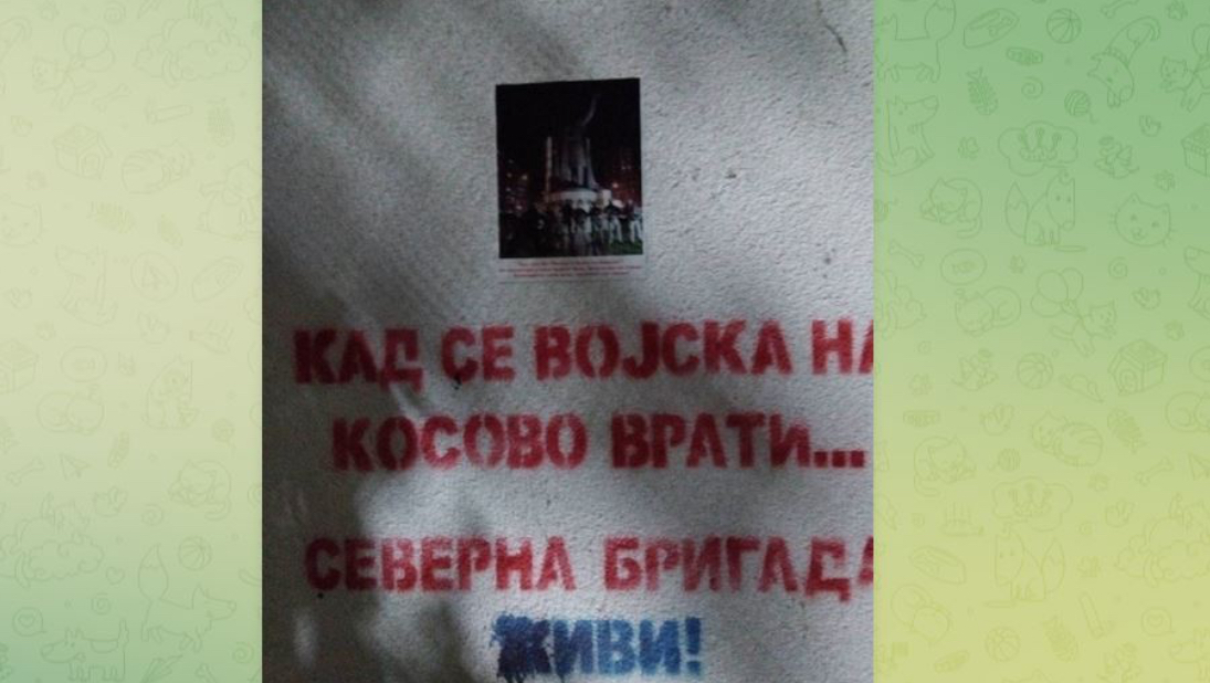 Provokojnë serbët, vendosin pamflete kërcënuese: Të gjithë jemi Milana dhe vëllezër nga Banjska