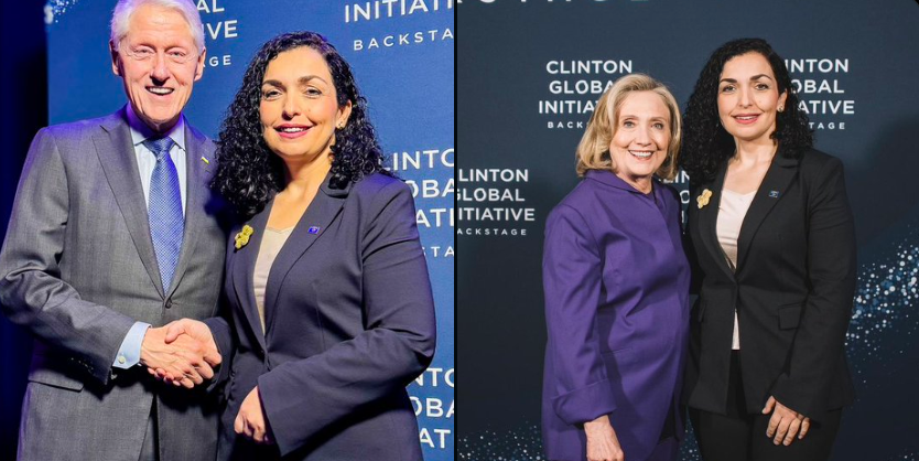 Osmani takohet me Bill e Hillary Clinton: Faleminderit për gjithçka që keni bërë dhe vazhdoni të bëni për Kosovën