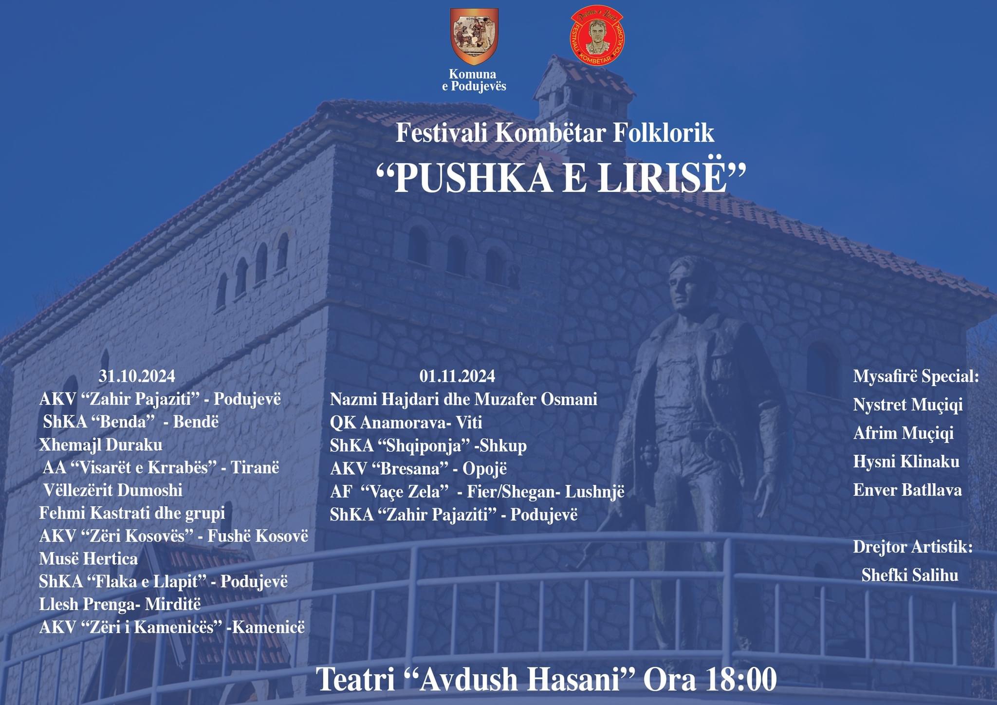 Podujevë: Organizohet Festivali “Pushka e Lirisë” në 62-vjetorin e lindjes së heroit Zahir Pajaziti