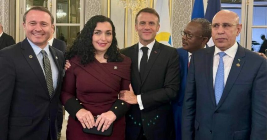 Osmani publikon fotografi nga darka e organizuar nga Macroni për krerët e shteteve të Frankofonisë
