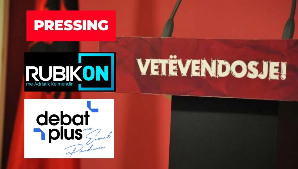E fundit: Vetëvendosje merr vendim për bojkotimin e Pressing-ut, Rubikon-it dhe Debat Plus-it