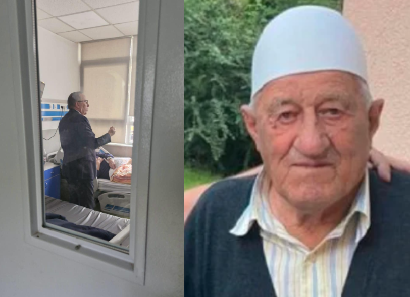 Babai i Hashim Thaçit shtrihet në spital, Hamza shkon për ta vizituar