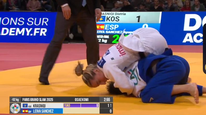 Fantastike Distria Krasniqi, prek gjysëmfinalen në Grand Slamin e Parisit