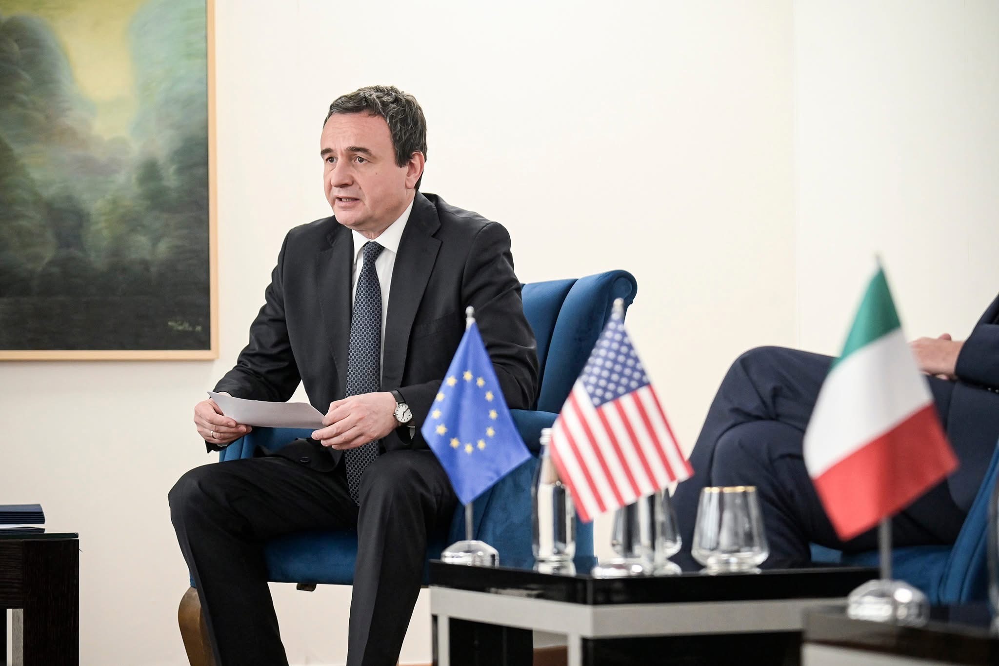 Kurti diskuton për anëtarësimin e Kosovës në KiE me ambasadorët e vendeve të Quint-it