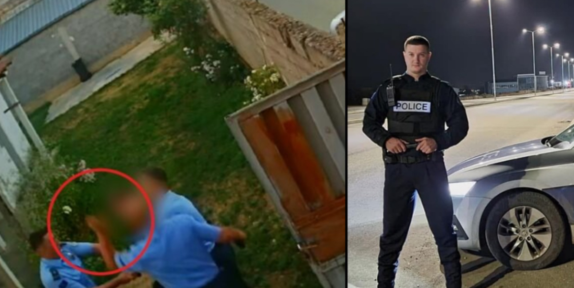 Polici dhe djali i ish-eprorit policor përkrah rrahjen e qytetarit në Klinë nga të dyshuarit kolegët e tij
