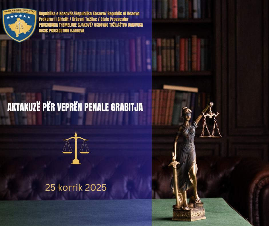 Aktakuzë për veprën penale grabitja