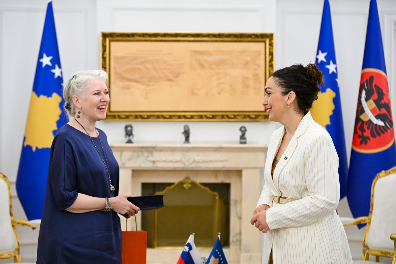 Presidentja Osmani priti në takim lamtumirës ambasadoren e Sllovenisë, Minca Benedejčič